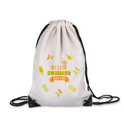 Sac de sport de couleur naturelle aspect lin1