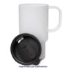 Mug en plastique blanc avec couvercle PrintFabrik Matériel et Articles pour la sublimation